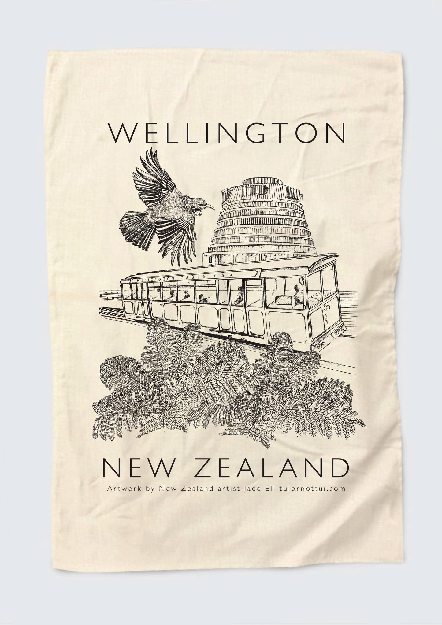 Wellington New Zealand Tea Towel