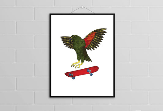 New Zealand Kea Flip print