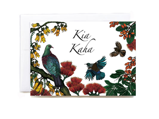 Kia Kaha greeting card