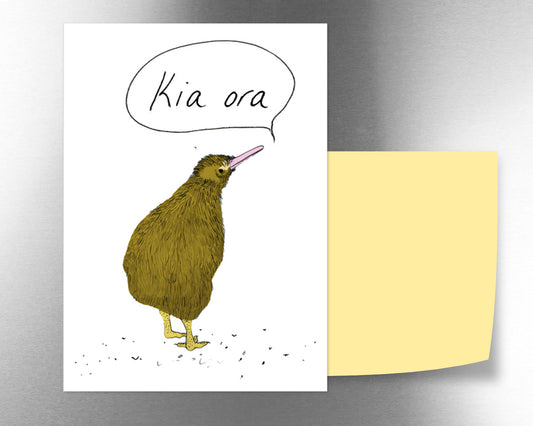 Kia Ora Kiwi magnet