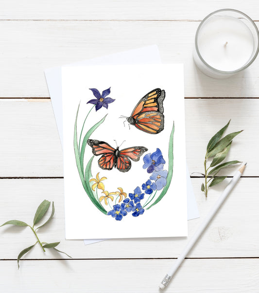 Monarch greeting card