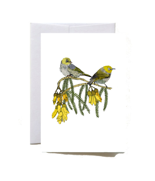 Tauhou (Silvereye) greeting card