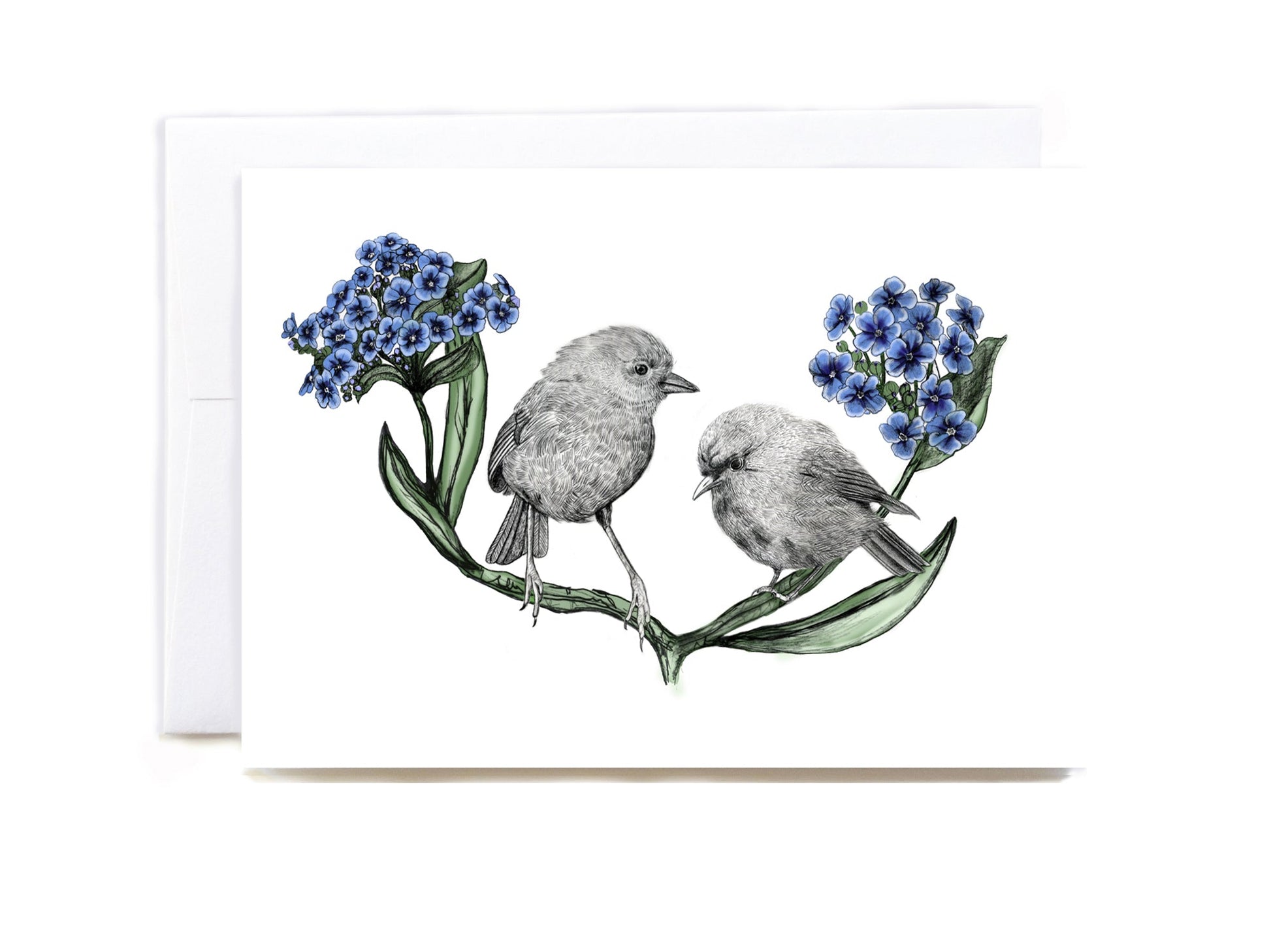 Black Robin 2, kakaruia, illustrated Greeting Card - tuiornottui.com