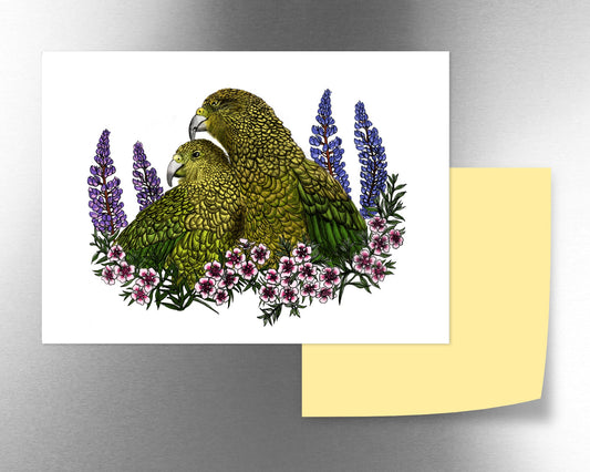 Kea, Mānuka & Lupin magnet - tuiornottui.com