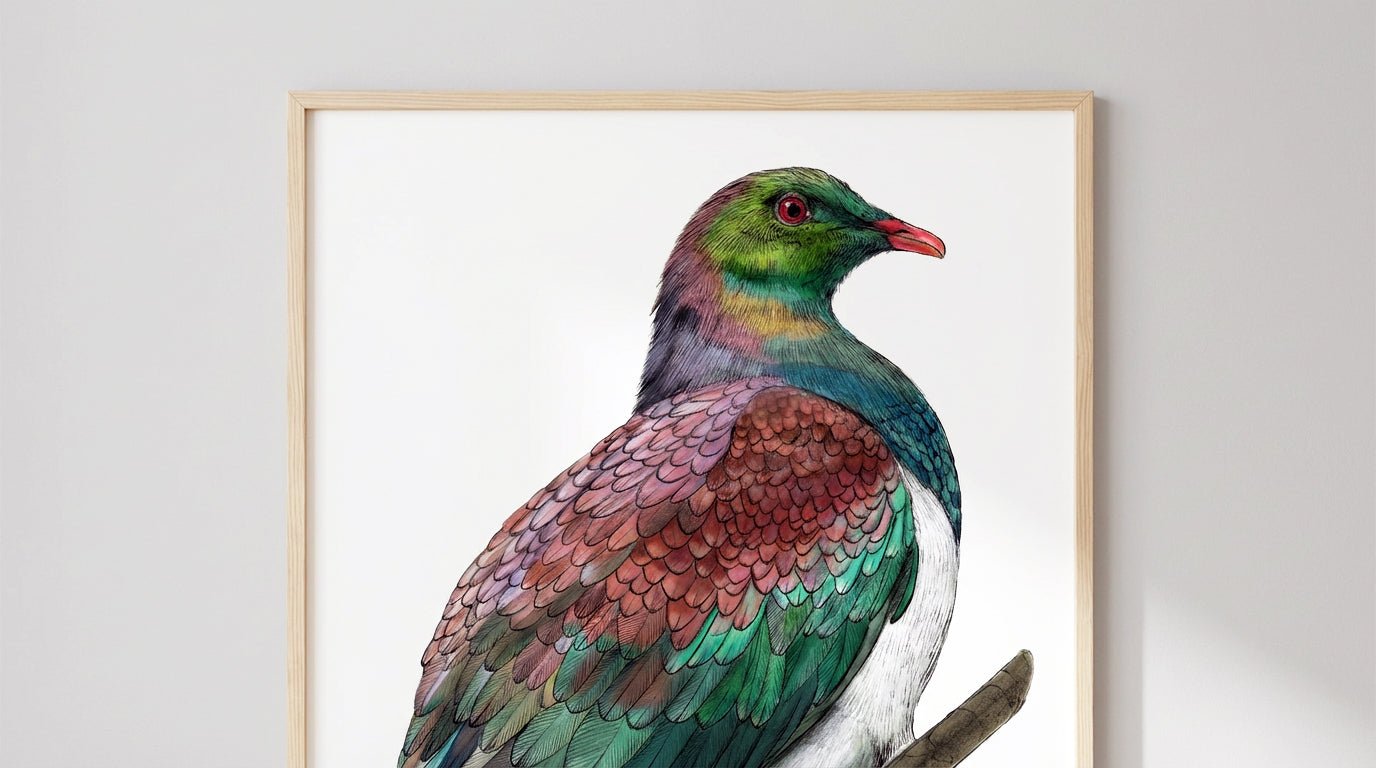 Kererū Giclée print - tuiornottui.com