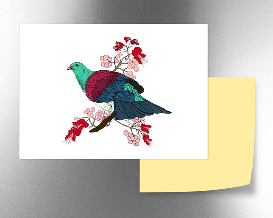 Kereru Puriri magnet - tuiornottui.com