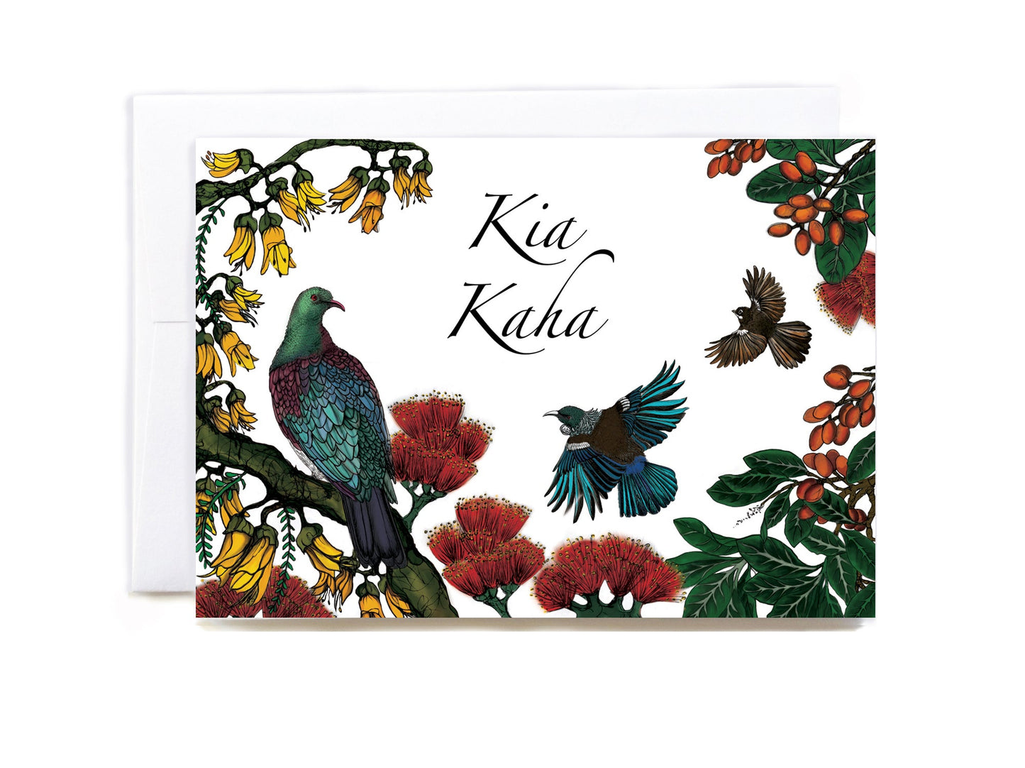 Kia Kaha greeting card - tuiornottui.com