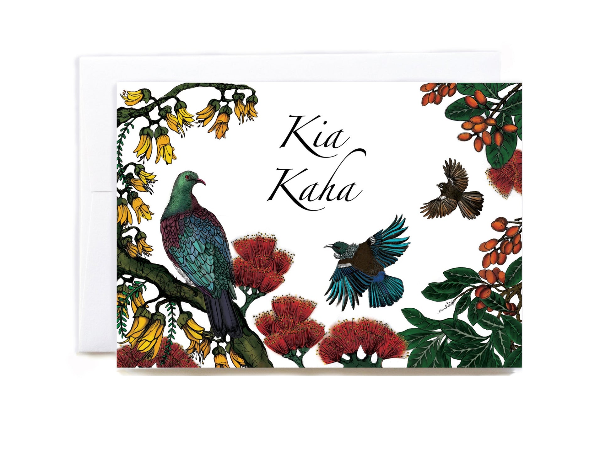 Kia Kaha greeting card - tuiornottui.com