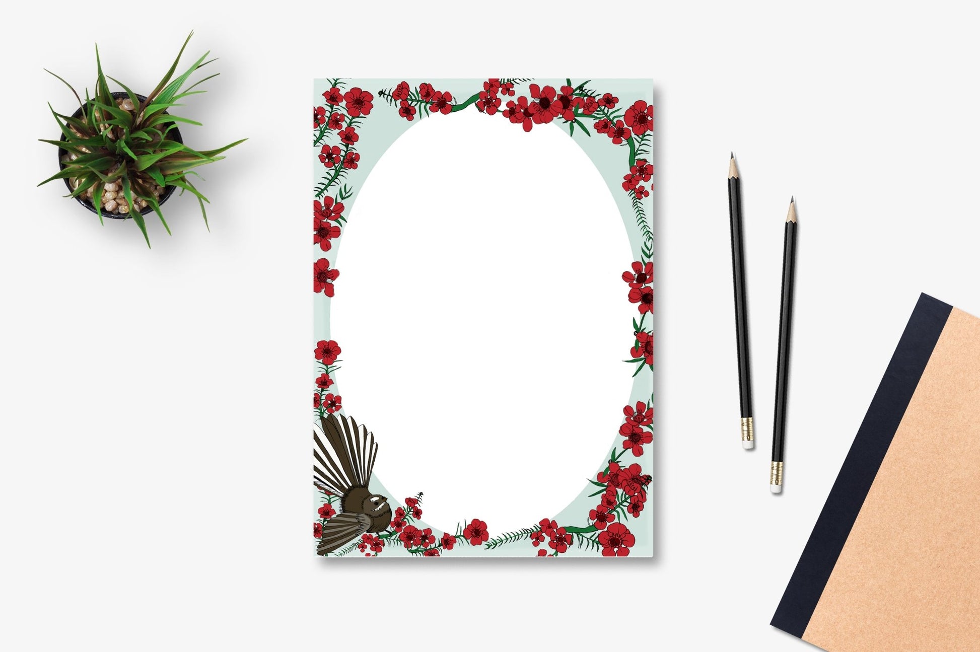 Mānuka Pīwakawaka List pad - tuiornottui.com