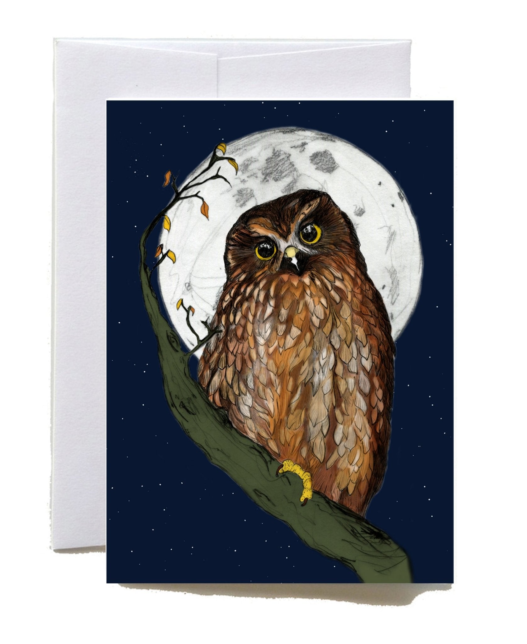 Ruru greeting card - tuiornottui.com